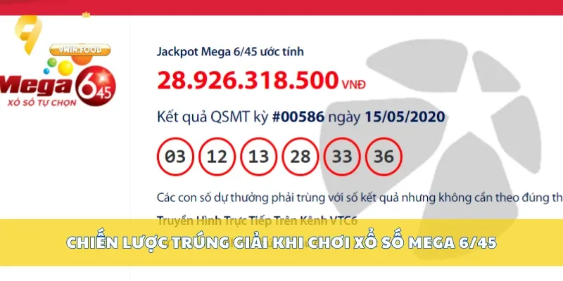 Chiến lược trúng giải khi chơi xổ số mega 6/45